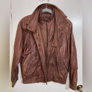 Men's Brown Leather Jacket